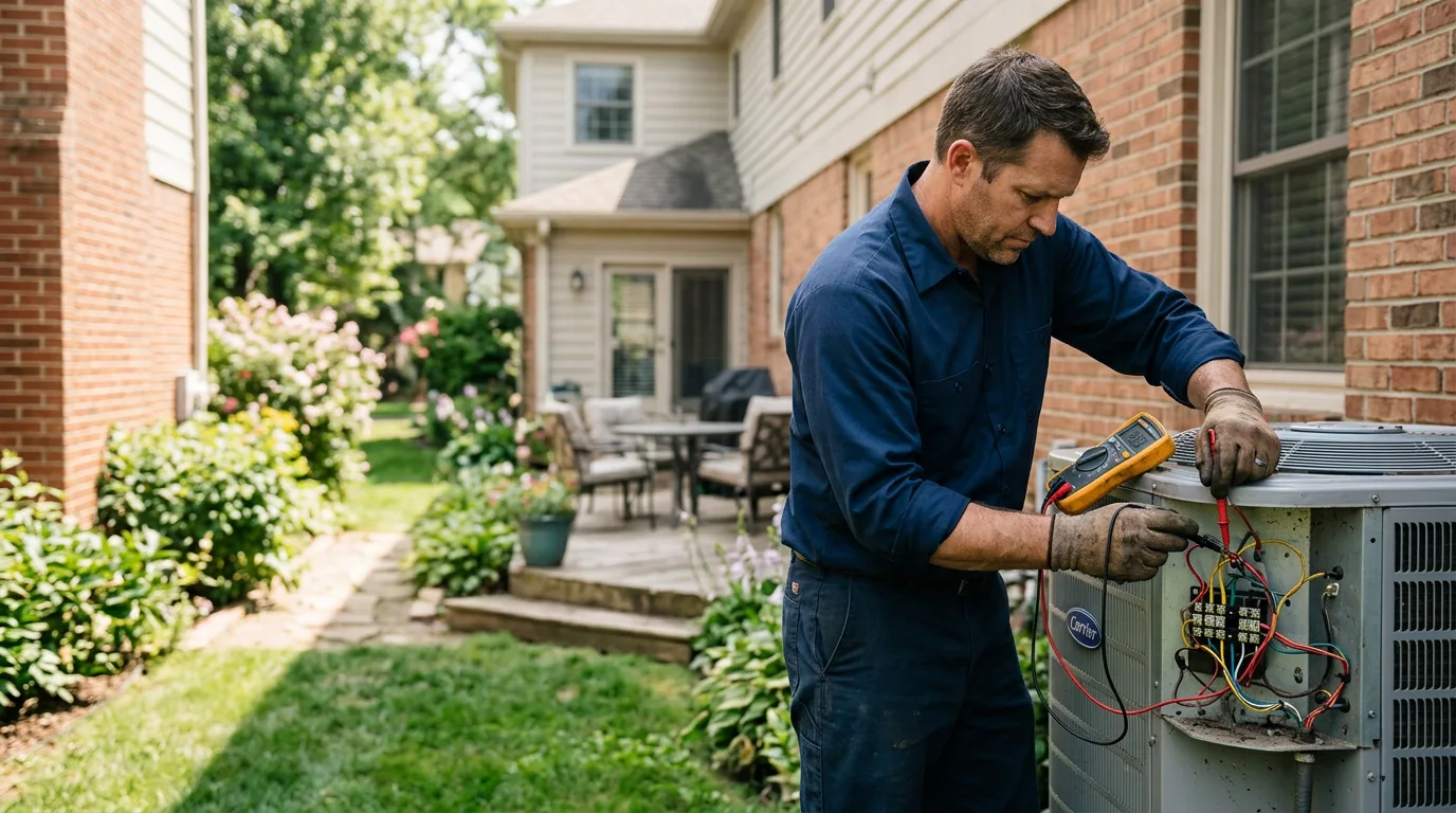 HVAC technician working near Lake Worth Beach, FL
